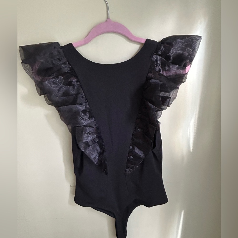 Free People Paper Planes Bodysuit in Black. Size M. - Picture 5 of 14